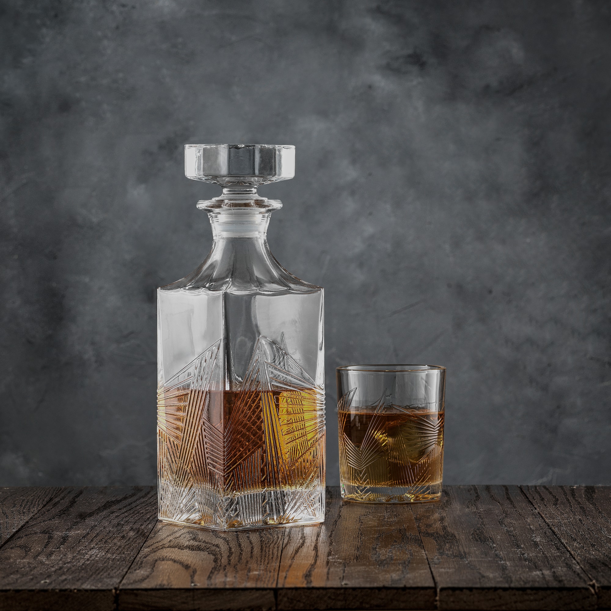 JoyJolt® 27oz. Gatsby Art Deco Whiskey Decanter